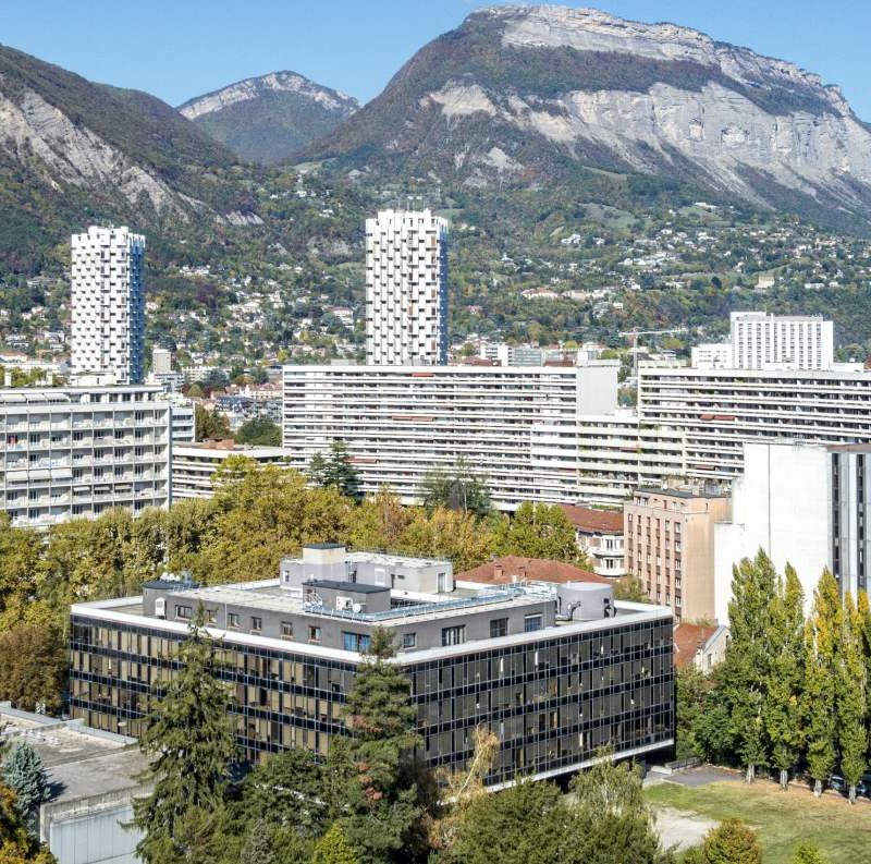 Vue sur l'Île Verte et la Chartreuse à Grenoble